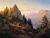 Thomas Hill Canvas Paintings - Sugar Loaf Peak, El Dorado County